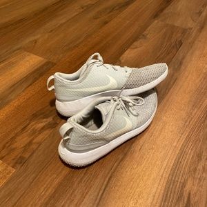 Grey and white size 9 Nike shoes